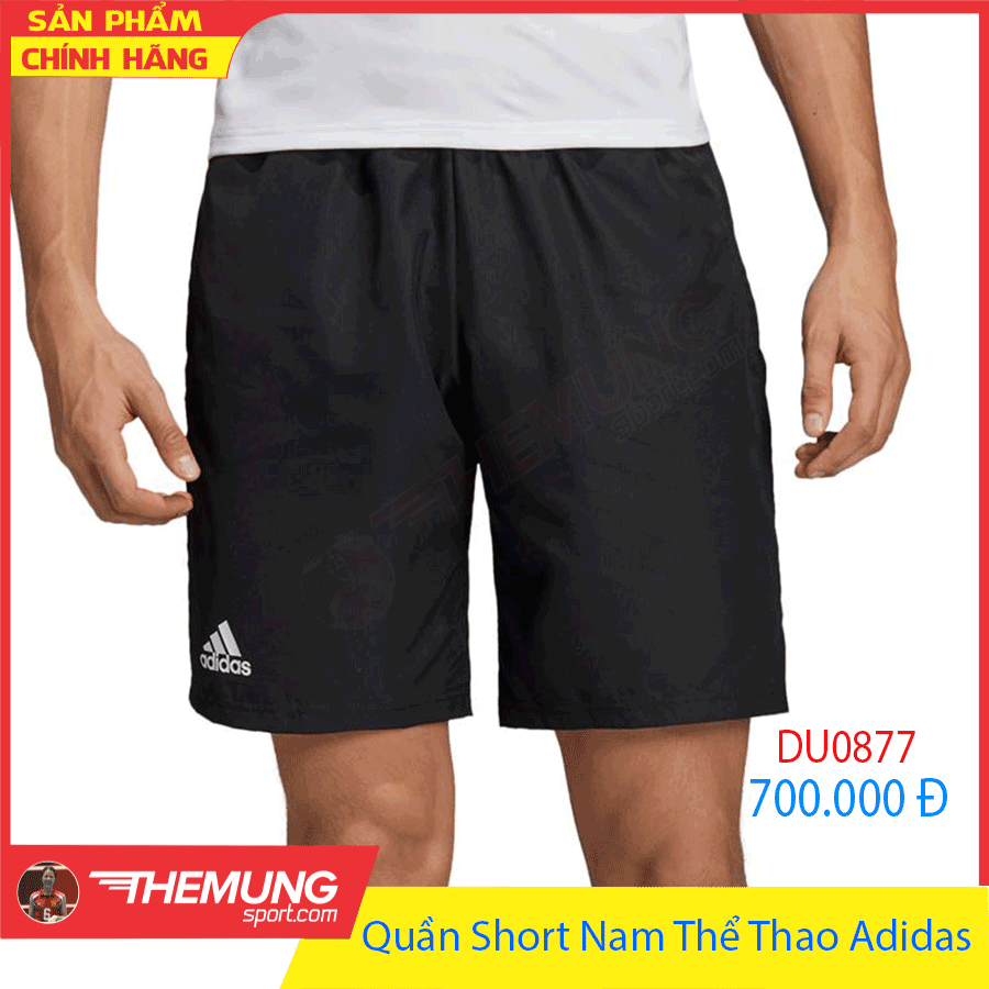 Quần Short Nam Thể Thao Adidas (Đen) DU0877