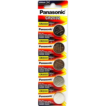 Pin điều khiển Panasonic CR2032 (Vỉ 5 viên)