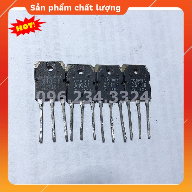 Cặp sò transistor c5198 a1941 toshiba bóc máy