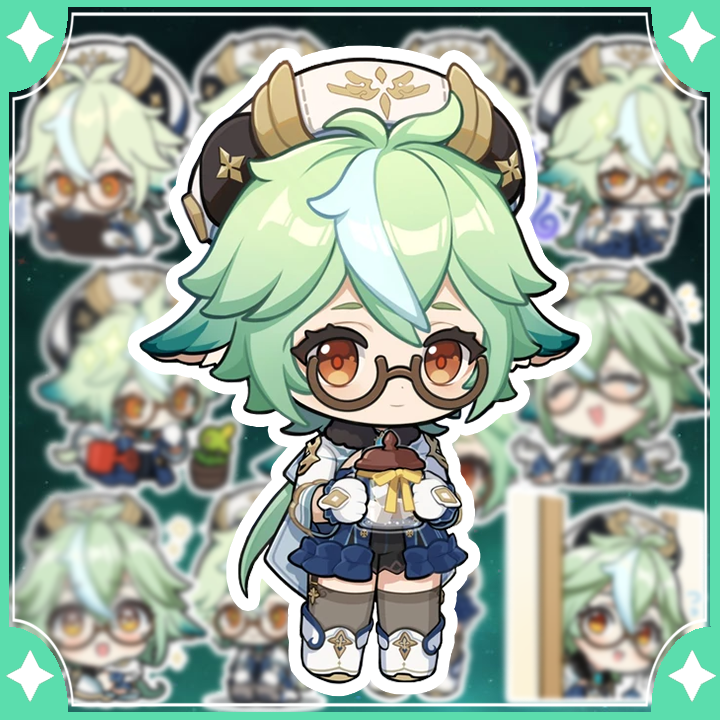 [Genshin Impact] Sticker Sucrose - Hình dán chibi bé Đường ( set 10 hình )