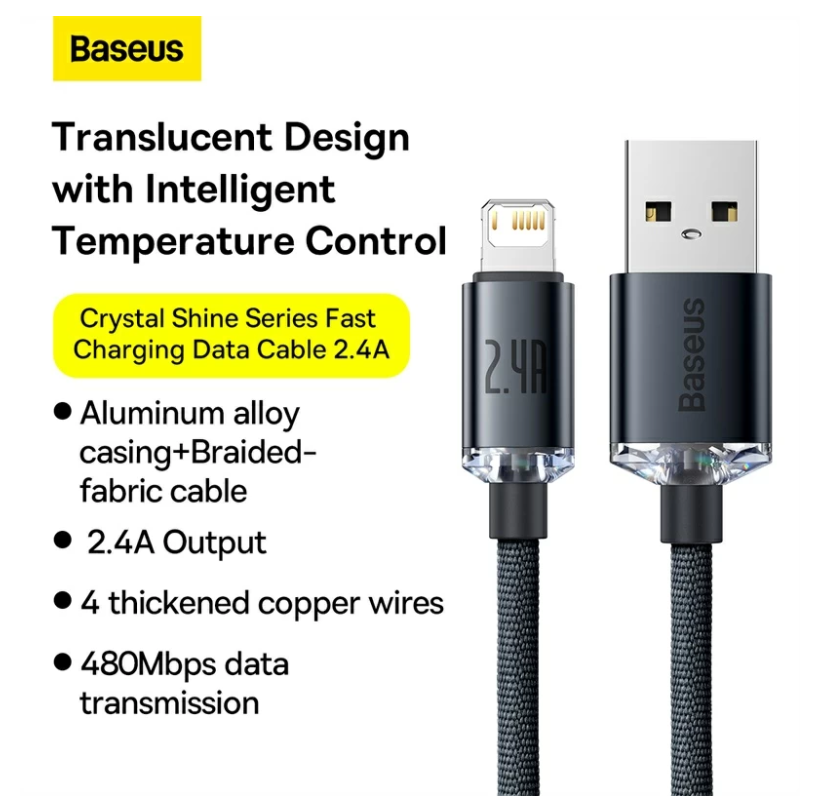 Cáp sạc nhanh Baseus Chính hãng USB iPhone