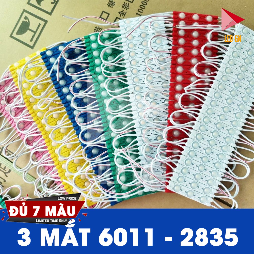 [MODULE] Led Hắt 3 Bóng 2835 Chống Nước (Vỉ 20 thanh)