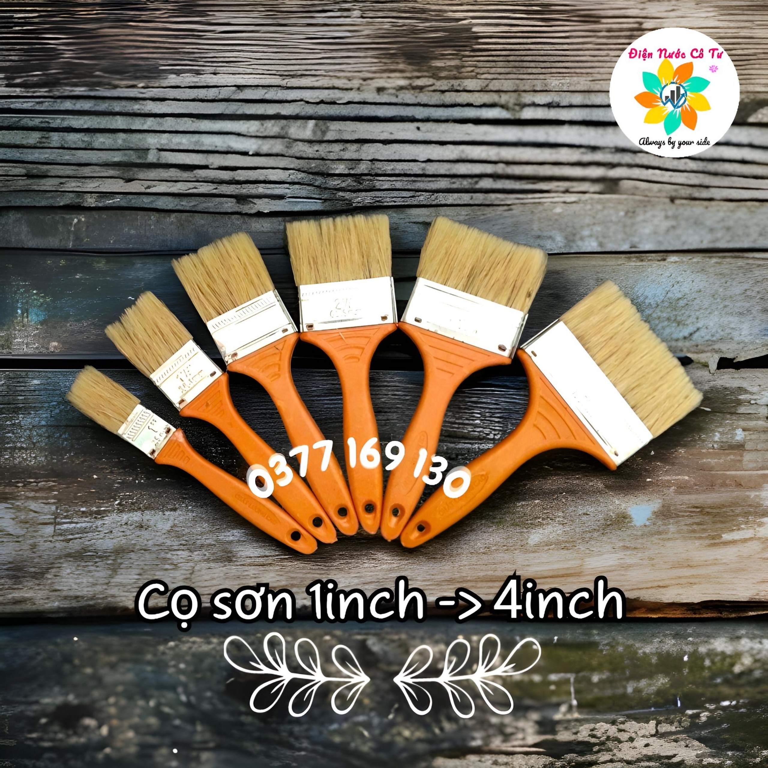 Cọ quét sơn dầu sơn nước nhiều kích cỡ