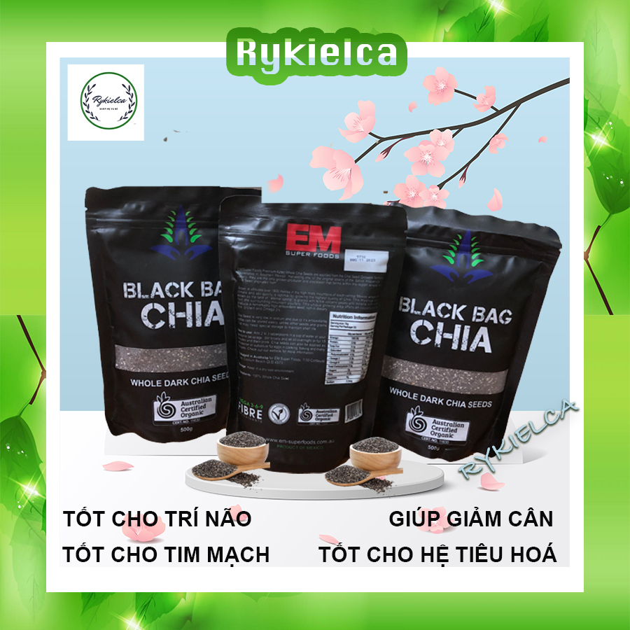 HẠT CHIA ÚC, BLACK BAG CHIA - 500g