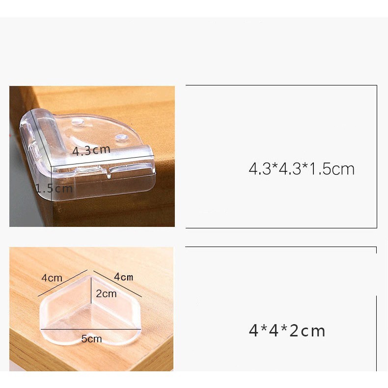 Miếng Silicon Bịt Góc Bàn ( Tặng kèm miếng dán 3M )