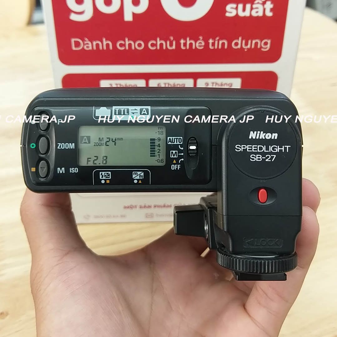 ĐÈN FLASH Nikon SB-27 đẹp 98-99% TƯƠNG THÍCH CHẾ ĐỘ M VỚI MÁY KĨ THUẬT SỐ, VÀ TƯONG THÍCH 100% VỚI MÁY FILM NIKON ĐIỆN.