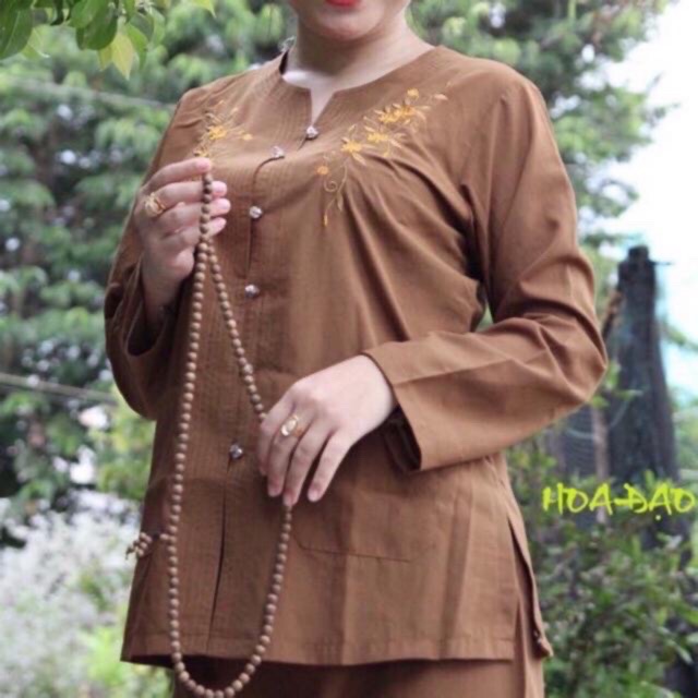Đồ Lam Đi Chùa - Bộ Siêu Nâu