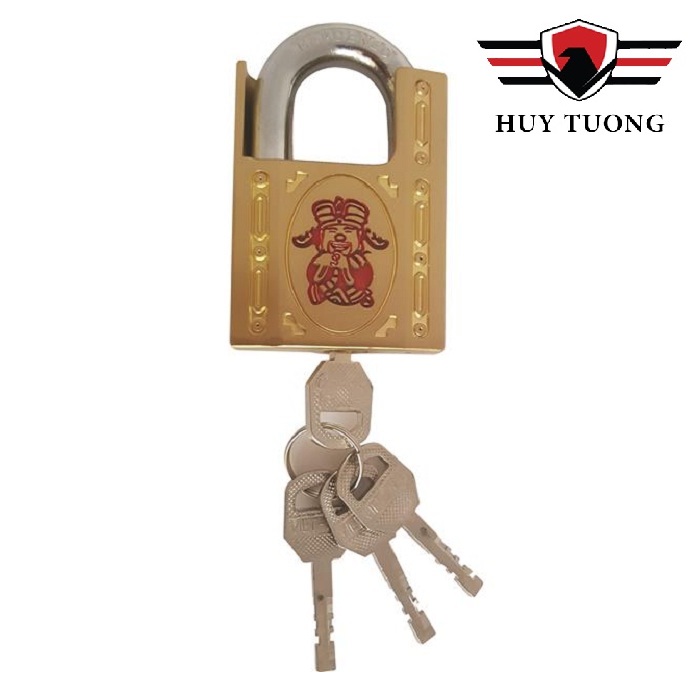 Ổ khoá việt tiệp chống cắt 95 x 60 hình ông thần tài