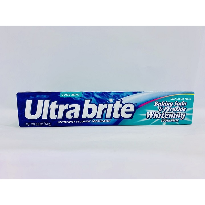 Kem đánh răng Ultrabrite Baking Soda & Peroxide Whitening 170g