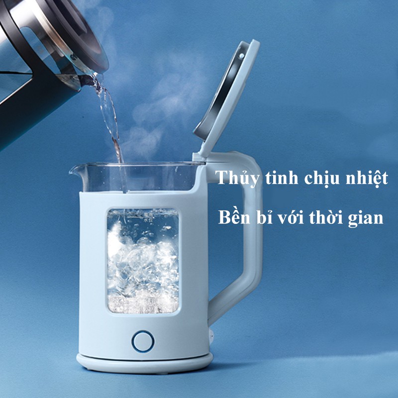 Ấm đun siêu tốc thuỷ tinh cao cấp