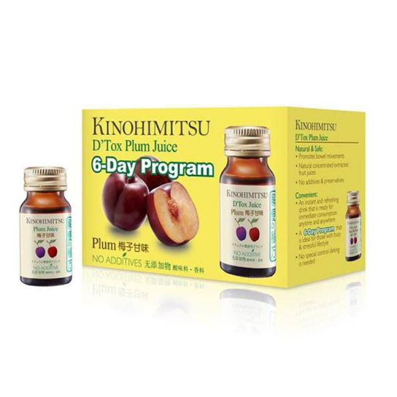 Nước uống hỗ trợ thải độc cơ thể Kinohimitsu D Tox Plum Juice (Hộp 6 chai x 30ml) cao cấp