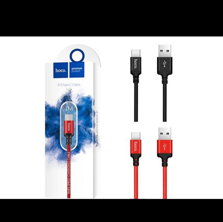 Cáp sạc nhanh và truyền dữ liệu Type C Hoco X14 dài 1m