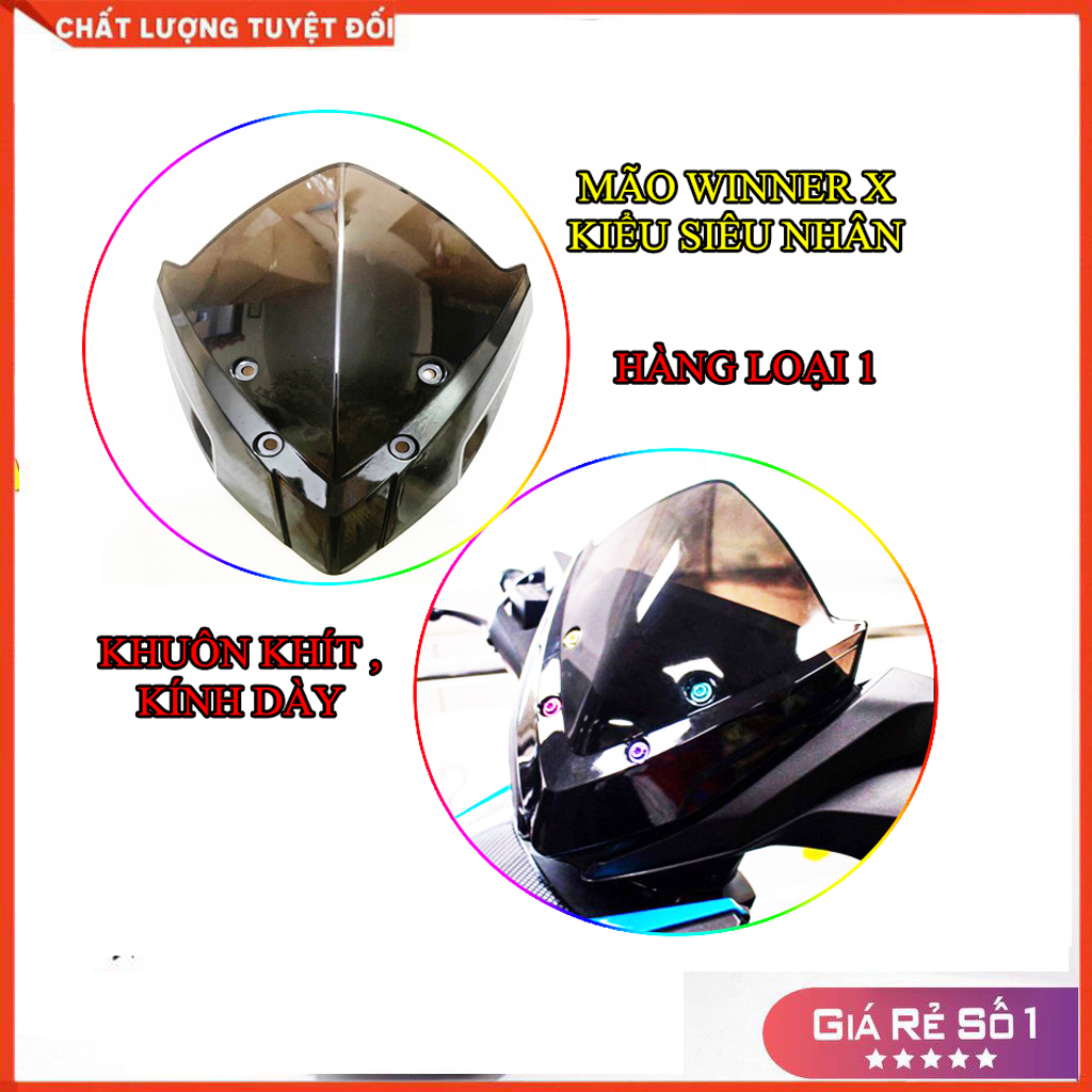 Kính chắn gió trang trí xe winner x