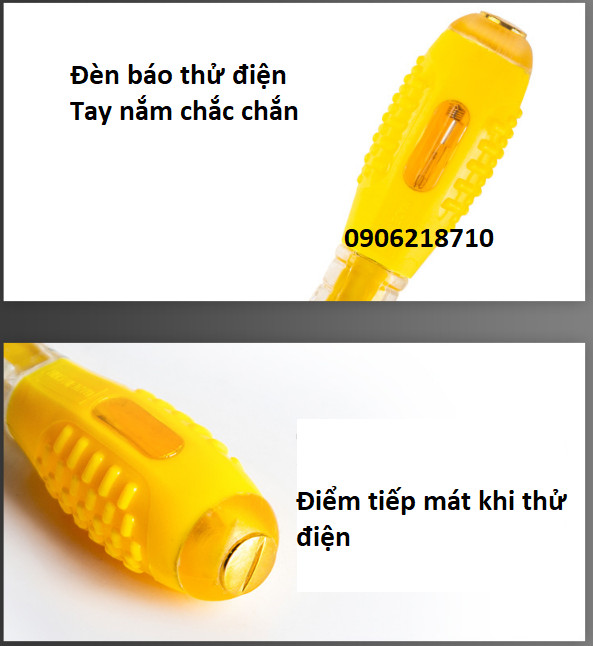 Bút Thử Điện kiêm tô vít 4 cạnh