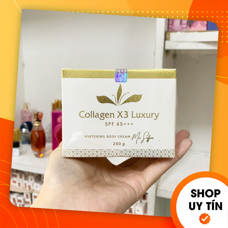 [Combo chính hãng] Combo Kem body Collagen X3 Luxury  + Kích trắng Collagen X3 - Mỹ phẩm Đông Anh - Nguyễn Huỳnh Như