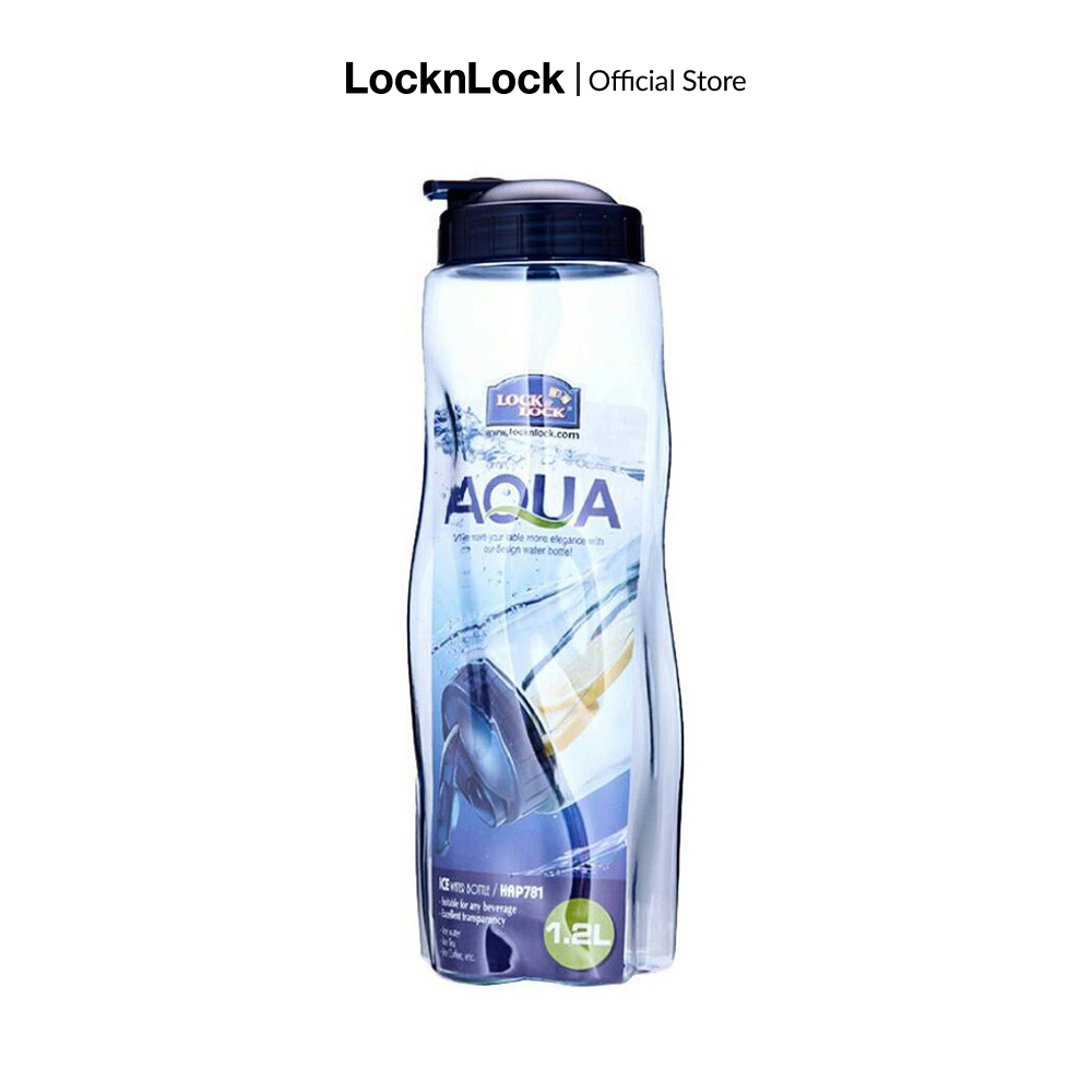 Bình nước nhựa PET Lock&Lock HAP781 1.2L (Trắng trong)