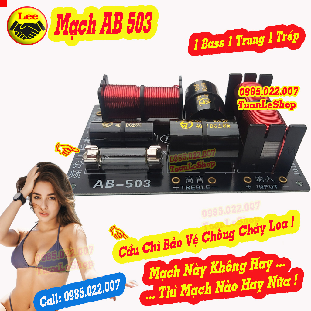 Mạch loa ab 503 3 loa – mạch 1 bass 1 mid 1 trep - giá 1 mạch ab503