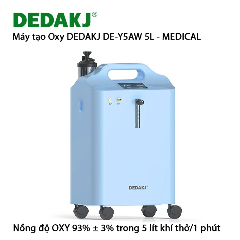 Nơi bán Máy tạo khí oxy máy tạo oxy y tế DEDAKJ DE-Y5AW 5L có chức năng xông mũi họng [HÀNG ĐẶT TRƯỚC 10-15 NGÀY]