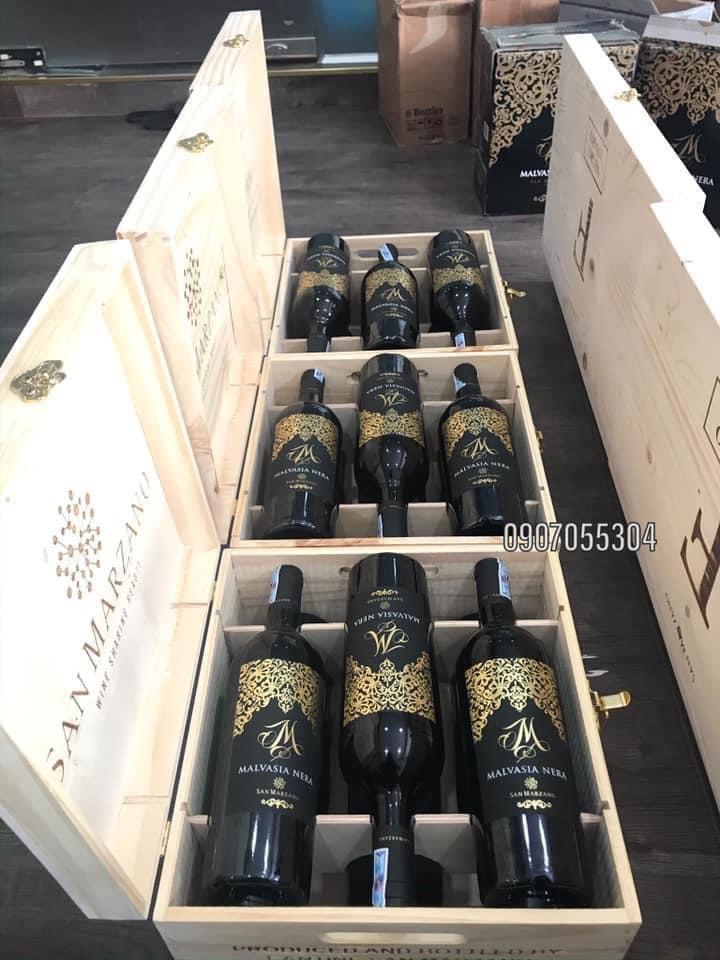 (Có hộp quà tặng miễn phí) Vang Nhập khẩu Ý M Malvasia Nera