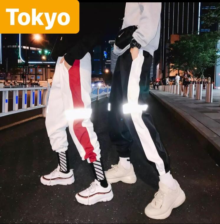 QUẦN JOGGER ĐEN TRẮNG NAM NỮ DẠ QUANG TAKEMASI CAO CẤP - TOKYO FASHION