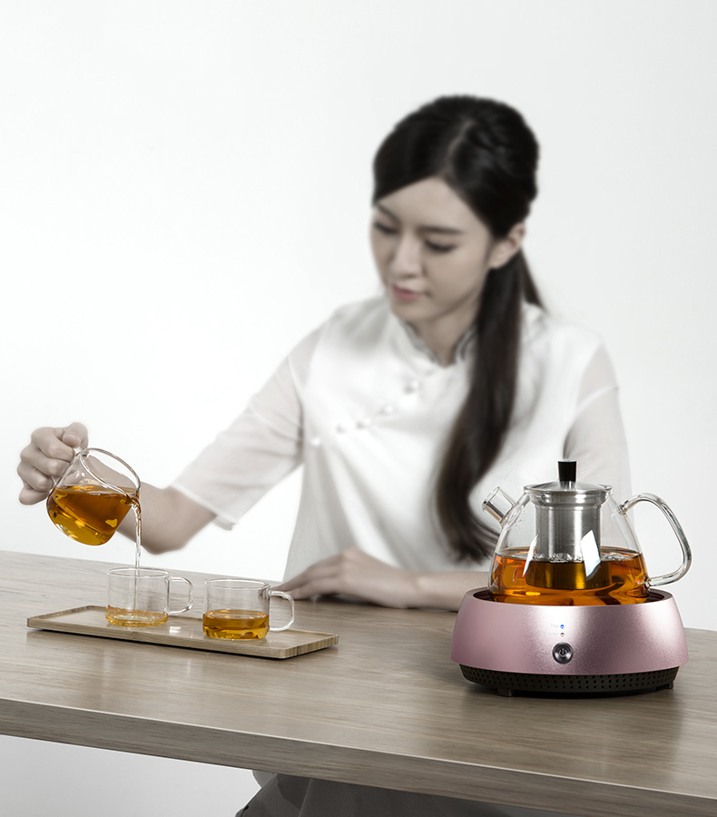 Bếp đun, hâm nóng pha trà  Sama D001C màu hồng