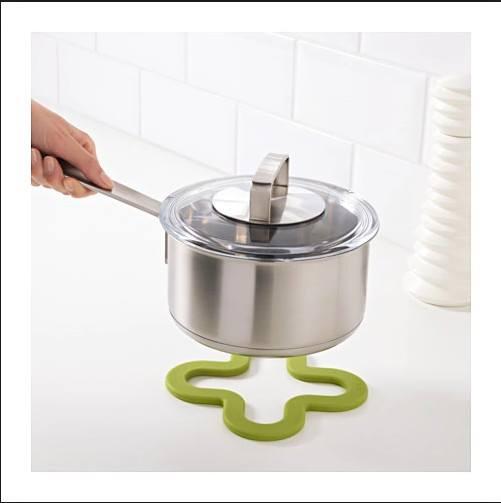 LÓT NỒI IKEA LAGG, silicol xanh lá