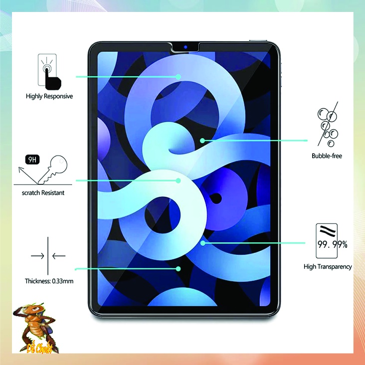Kính cường lực 9h ipad mini - mini 1- mini 2- mini 3- mini 4- mini 5- mini 6 (tempered glass).