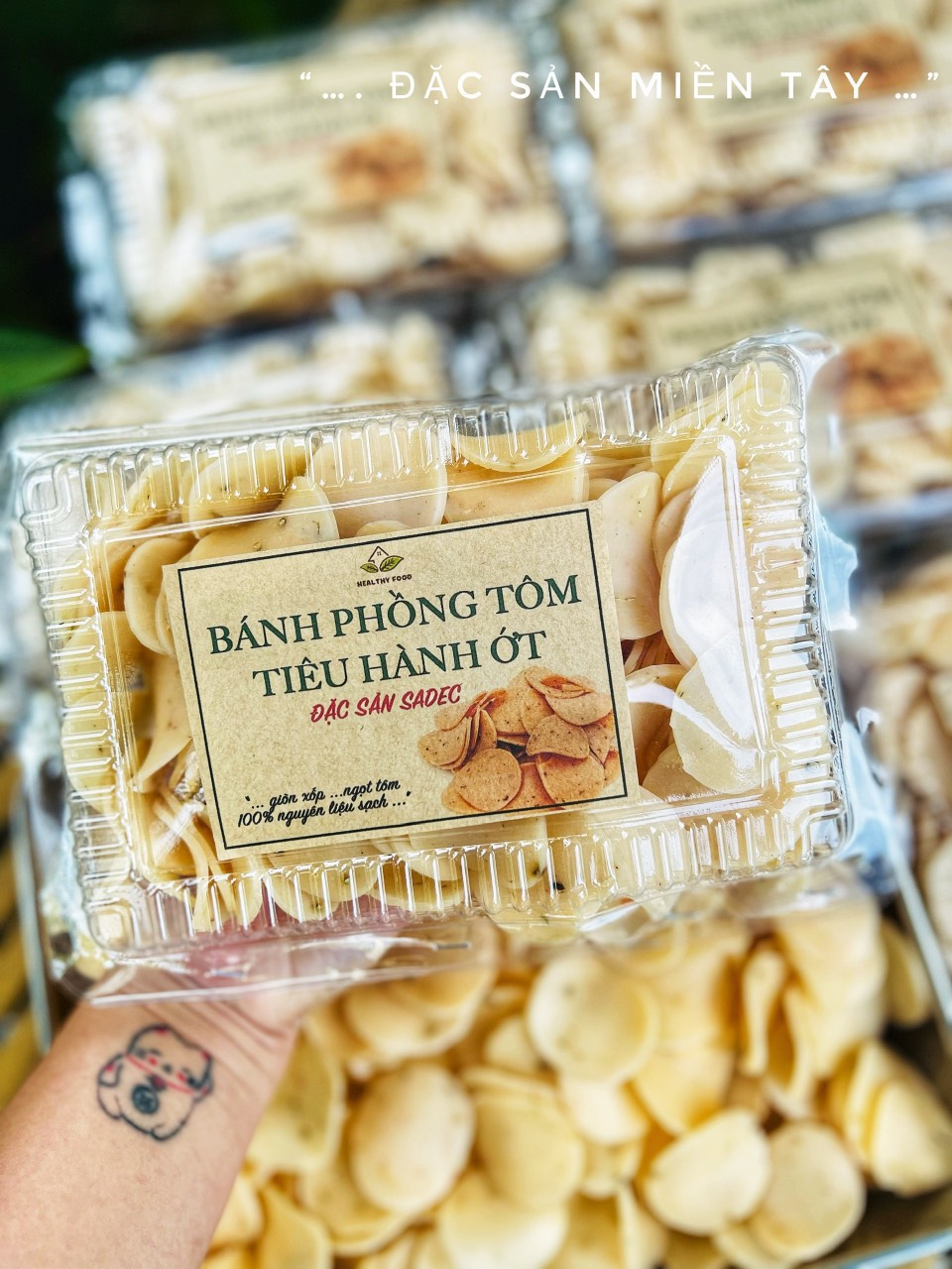 Bánh phồng tôm tiêu ớt loại ngon