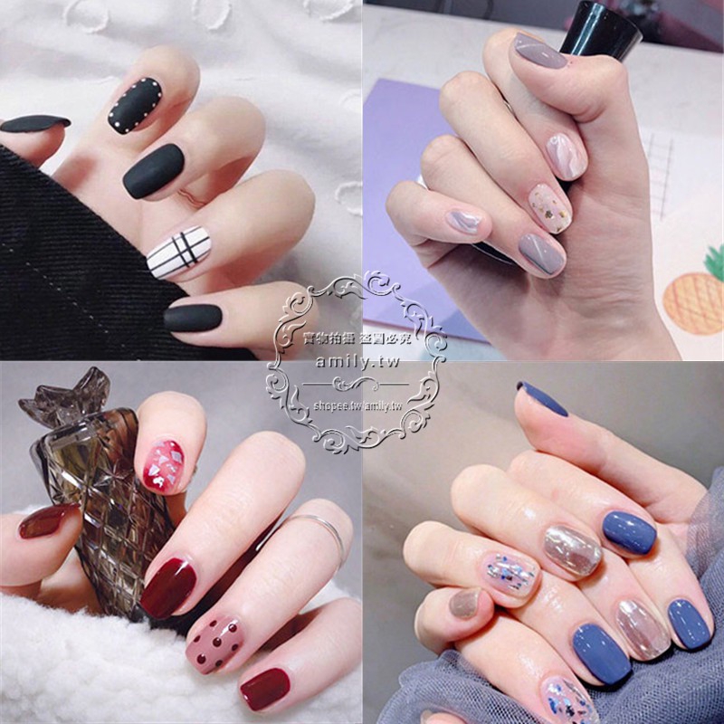 Bộ sticker dán móng tay HÀN QUỐC trang trí 3D kháng nước bền chặt - P19