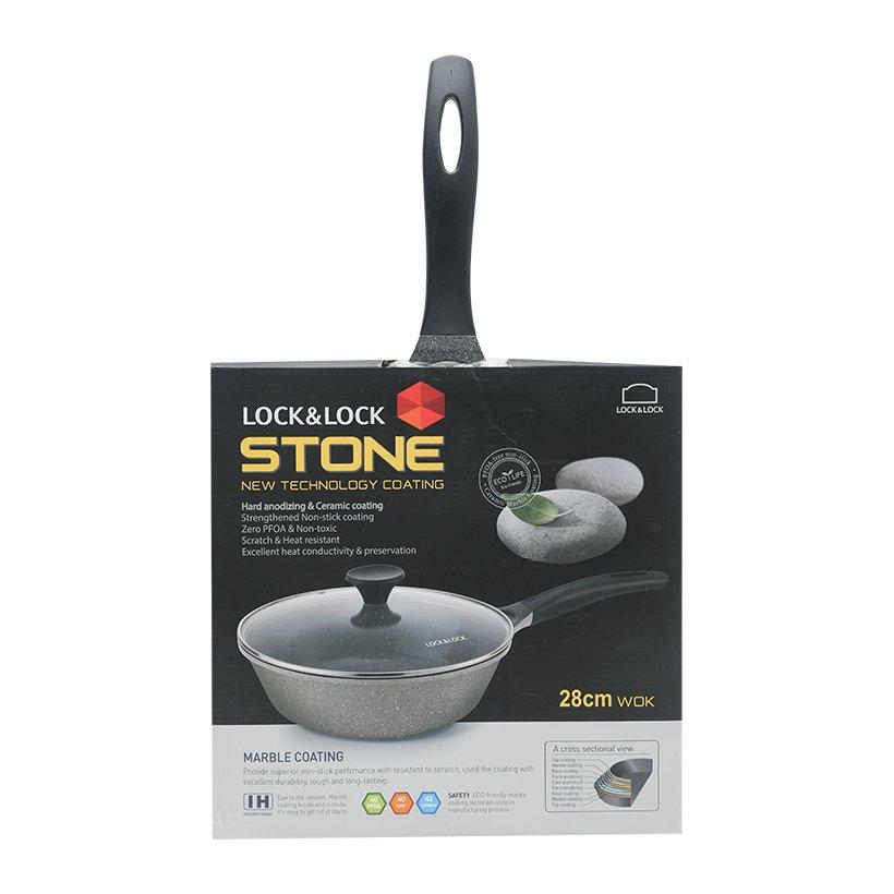 Chảo Sâu Lòng Lock&Lock Stone LCA6285D 28cm (Có thể sử dụng bếp từ)