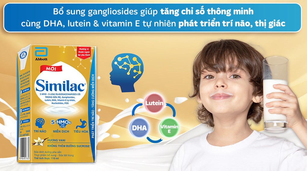 Thùng 48 hộp Sữa bột pha sẵn Similac IQ 110ml Dễ Uống