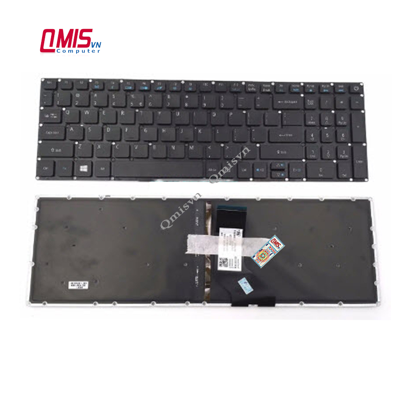 Bàn phím laptop aspire e5-573, e5-574, e5-575, e5-576, e5-591, e5-722, f5-521, f5-571, f5-572, f5-573, v5-591, v3-574, v5-575, es1-533, es1-572, a315-21, a315-31, a315-51, a315-52, a515-51, a515-52, a515-53, a751-71, a715-72, a717-71, a717-72