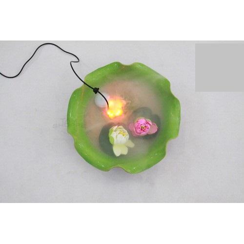 Máy tạo khói hồ cá mini phun sương 12 Led đổi màu