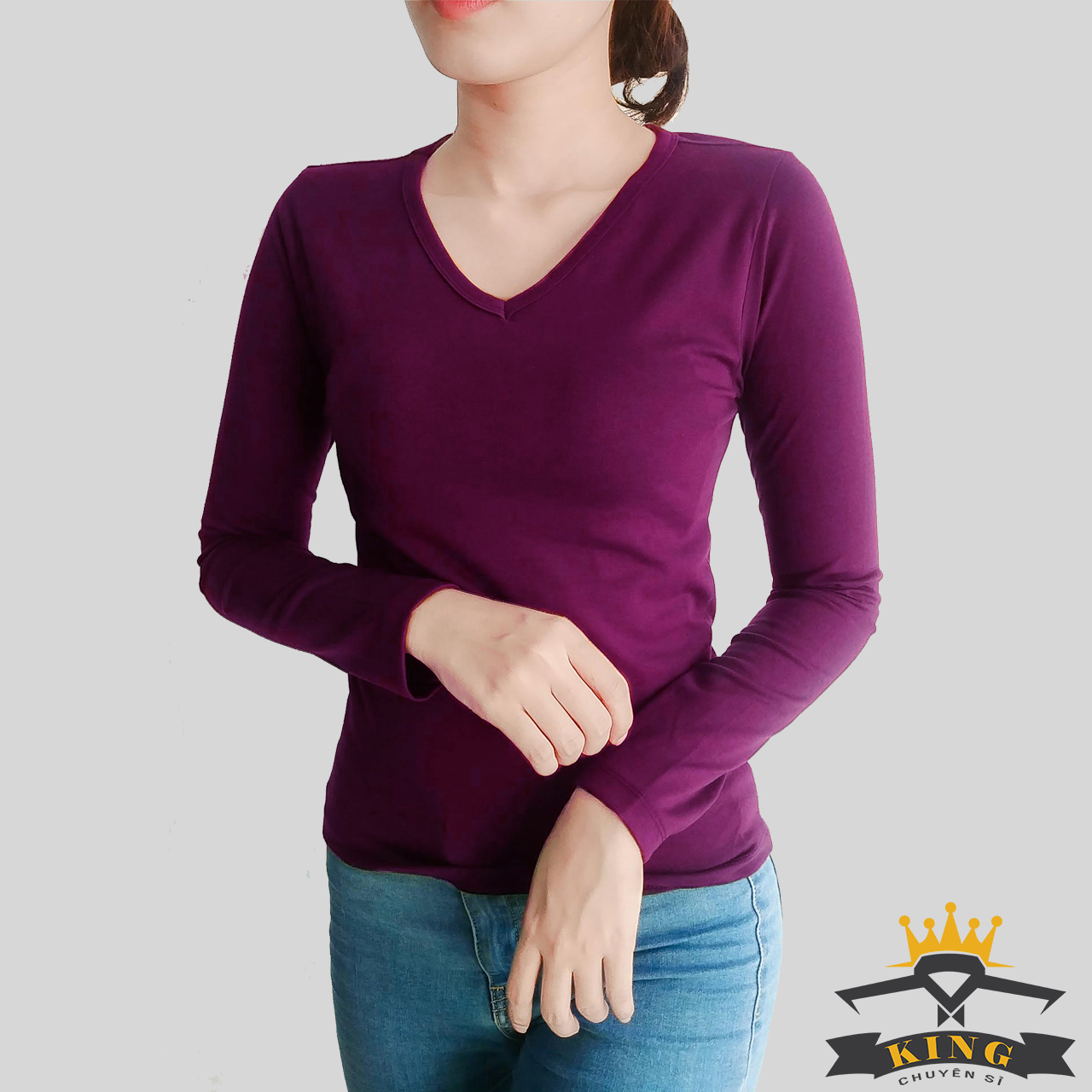 Áo thun nữ trơn, dáng ôm, chất thun cotton lạnh mặc hè siêu mát