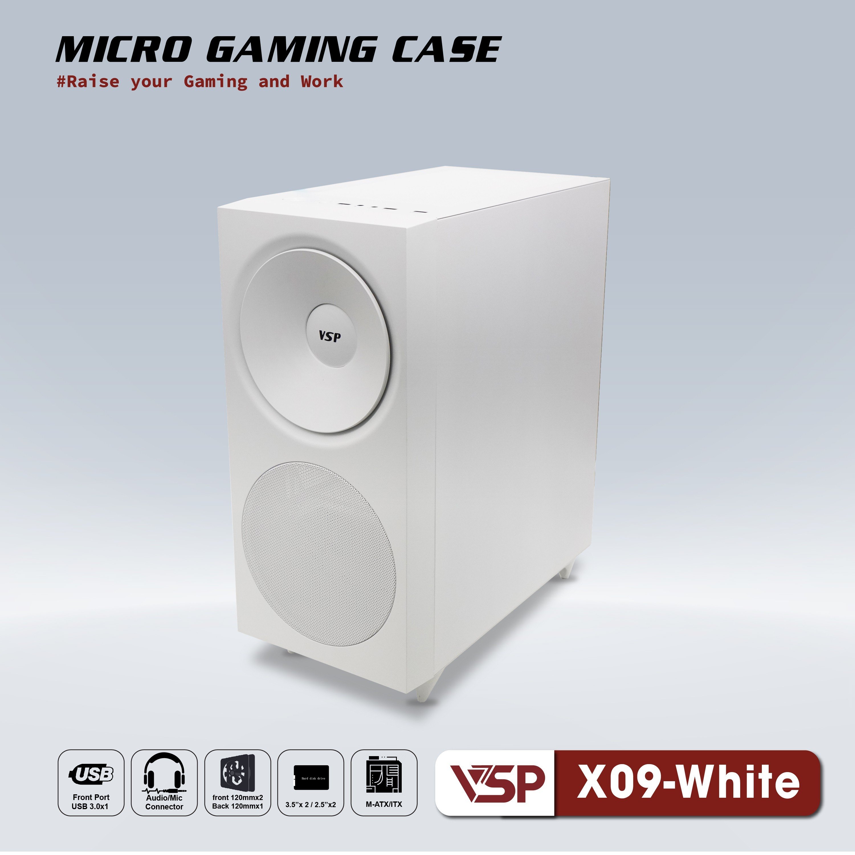 Vỏ case máy tính vsp micro gaming x09