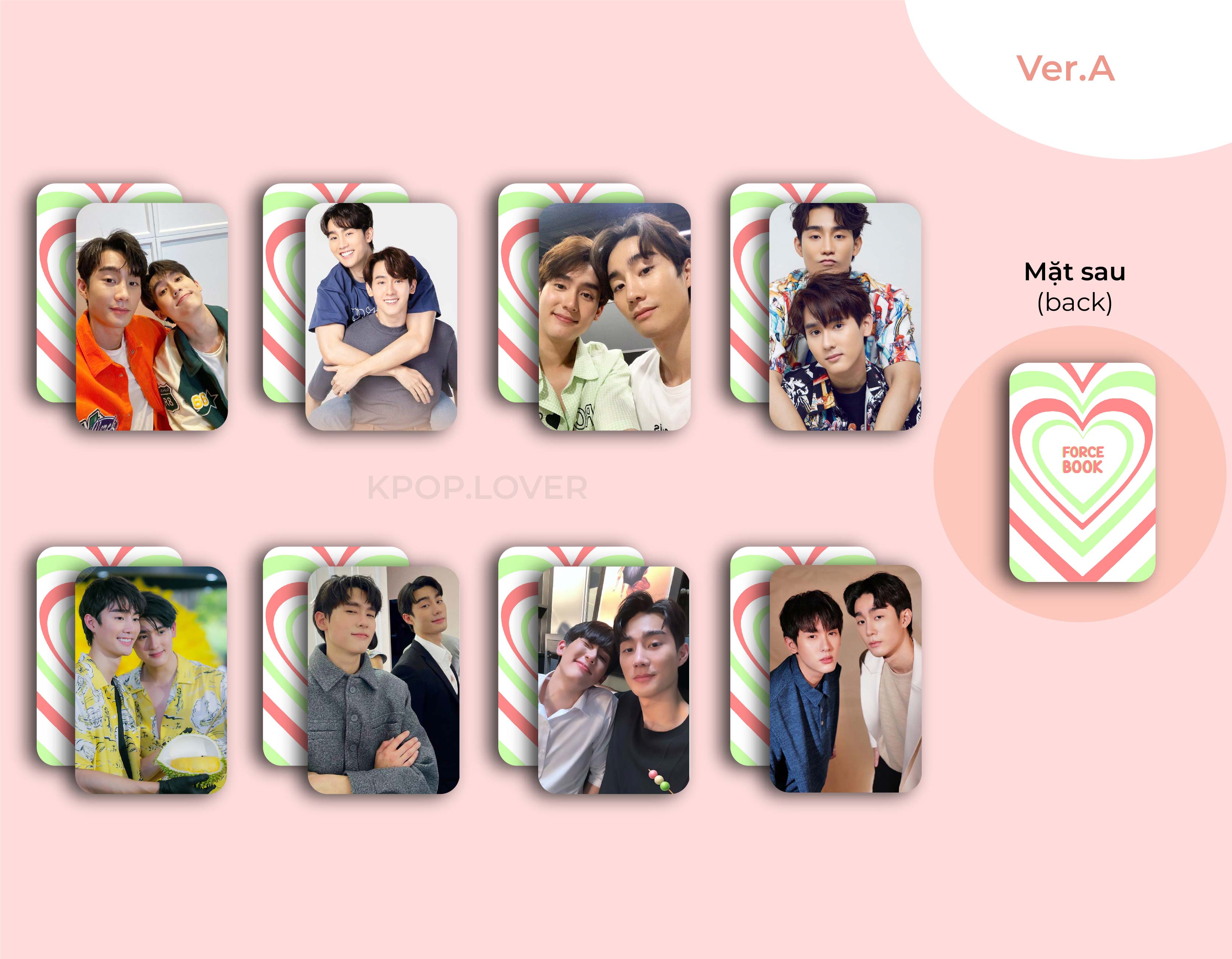 SET 8 CARD BO GÓC FORCEBOOK