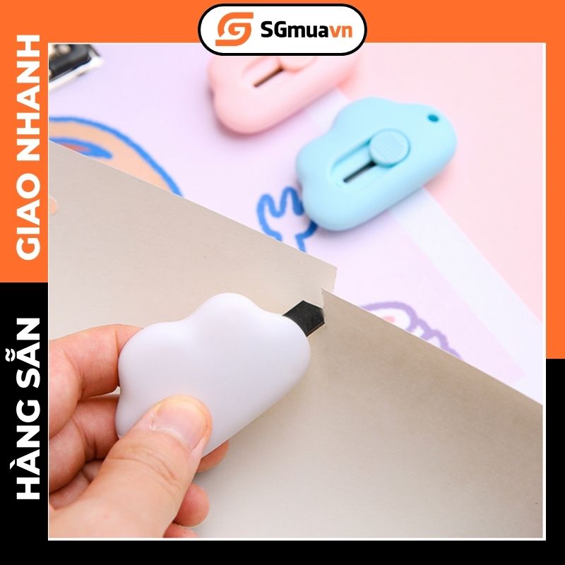 Dao rọc giấy hình đám mây nhiều màu