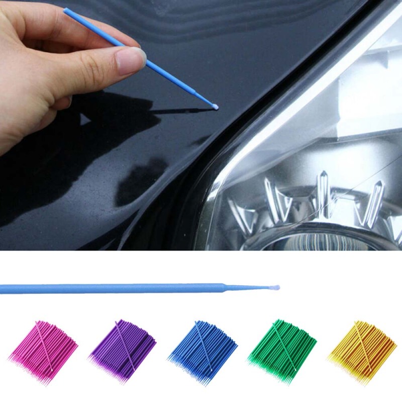 Jiaojicái/lốc 100 Cây Cọ Dính Bôi Xe Hơi Dùng Một Lần Bút Sơn Đầu Nhỏ Sửa Chữa Ô Tô Dụng Cụ Bảo Dưỡng Cọ Sơn, Dụng Cụ Bảo Dưỡng Xe Sơn Cảm Ứng