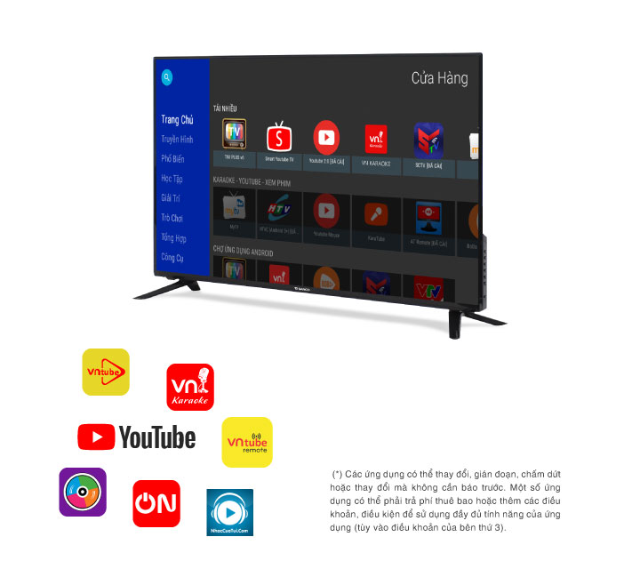 Smart tivi UBC Android UB43S600 73inch