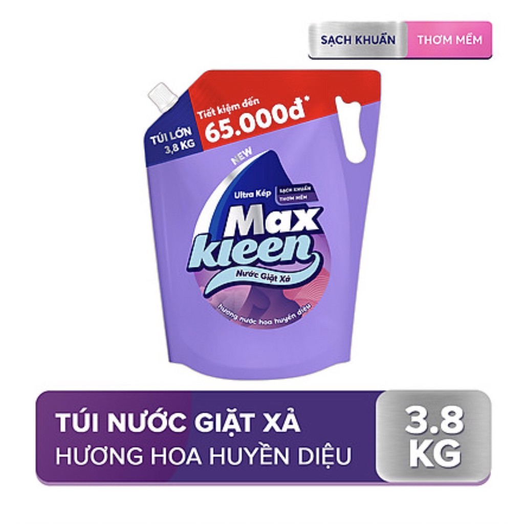 Túi nước giặt xả Maxkleen 3.8kg