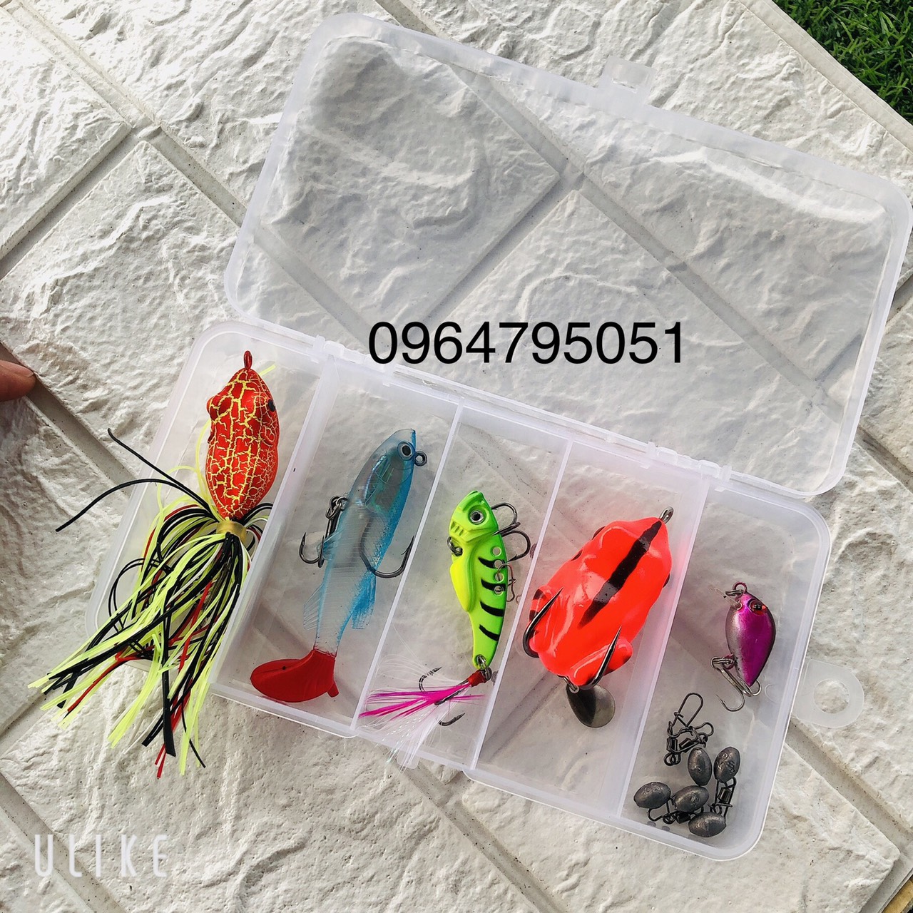 Bộ 5 con mồi câu lure - chuyên  câu các lóc .sộp .rô phi