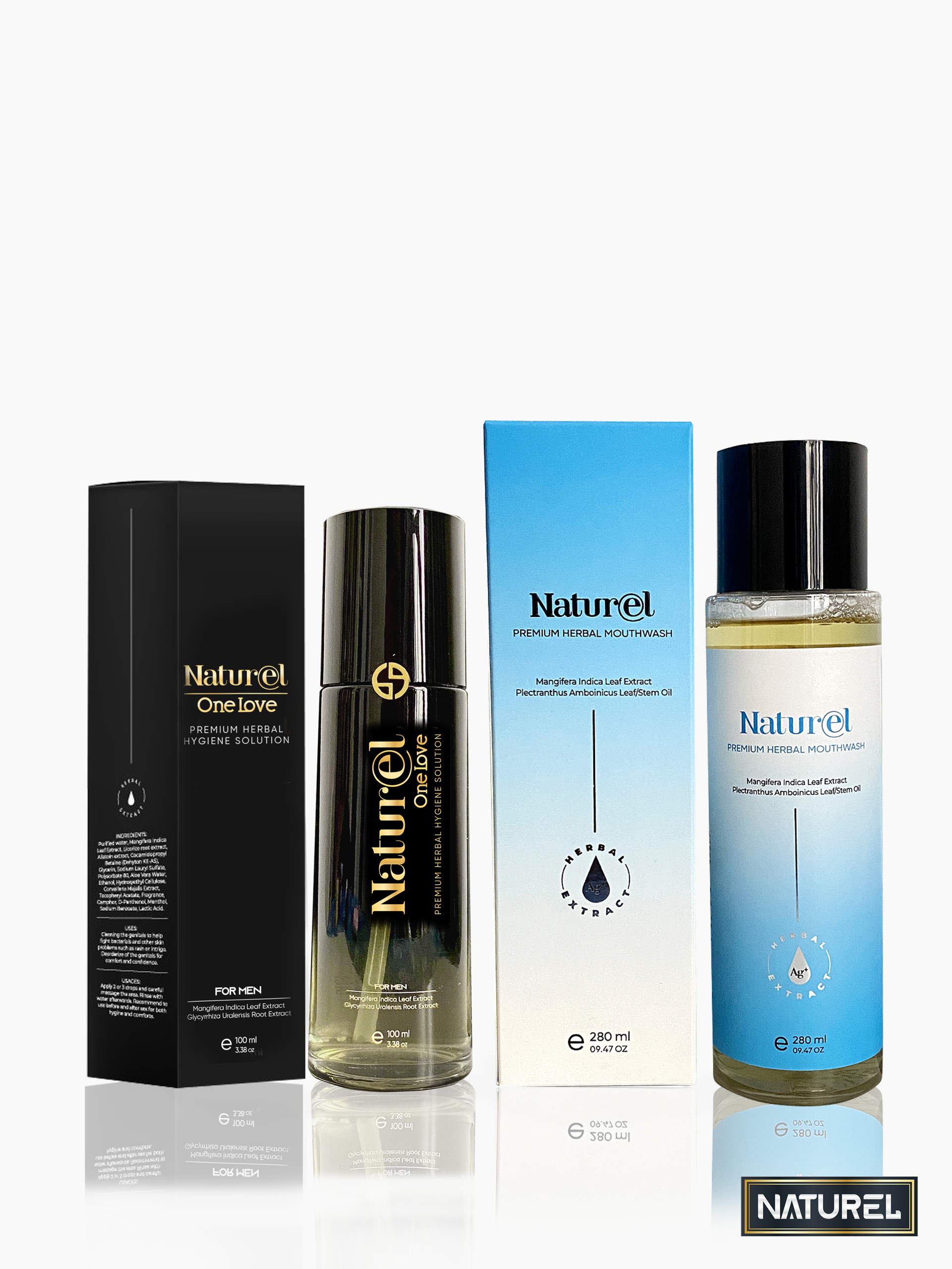 Combo Nước súc miệng thảo mộc và Dung dịch vệ sinh nam cao chiết suất thảo mộc tự nhiên
