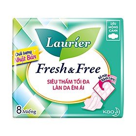 Băng vệ sinh Laurier siêu mỏng cánh 8 miếng