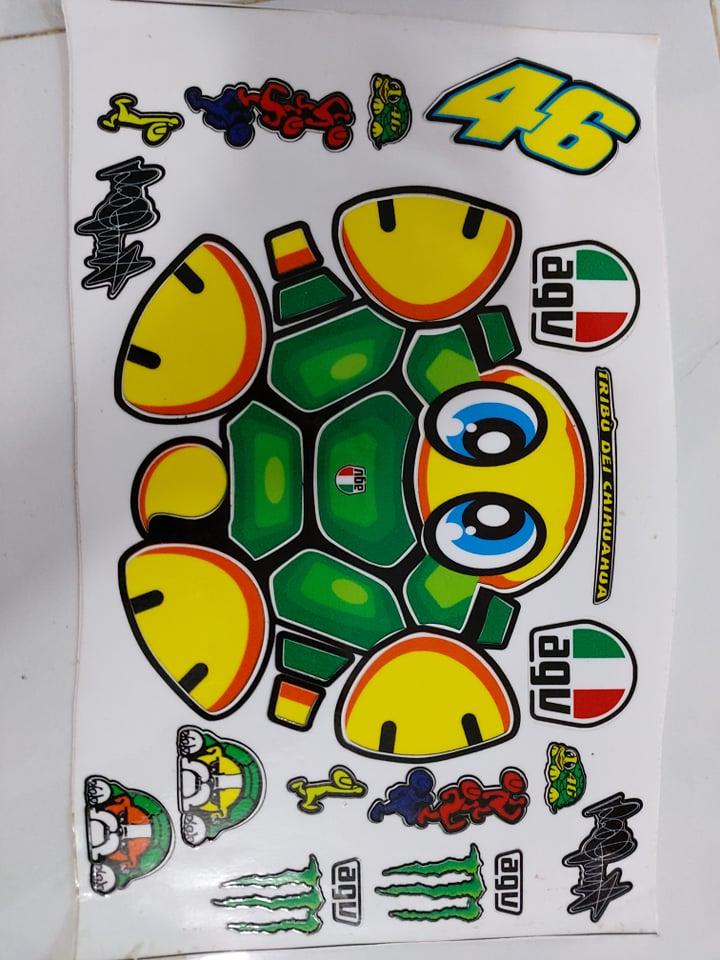 Tem dán nón nữa đầu 1/2