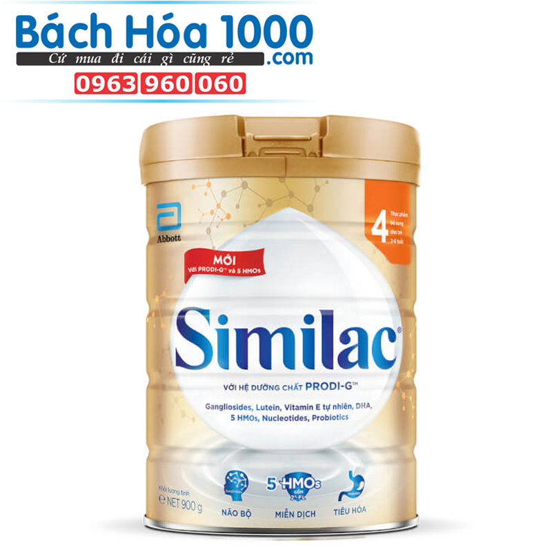 Sữa bột Abbot similac 1,2,3,4 lon 900g