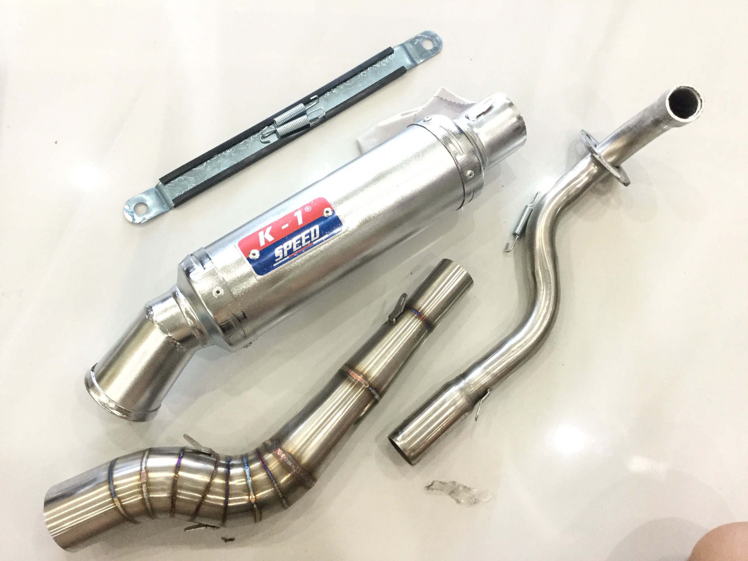 Bộ pô k1 trắng full cổ cong wave 50 - 100, cup, dream, 67, axelo, exciter 50cc,...,Sản Phẩm Chất Lượng, Gian Hàng Uy Tín, Giá Cả Cực Tốt, Mua Ngay.