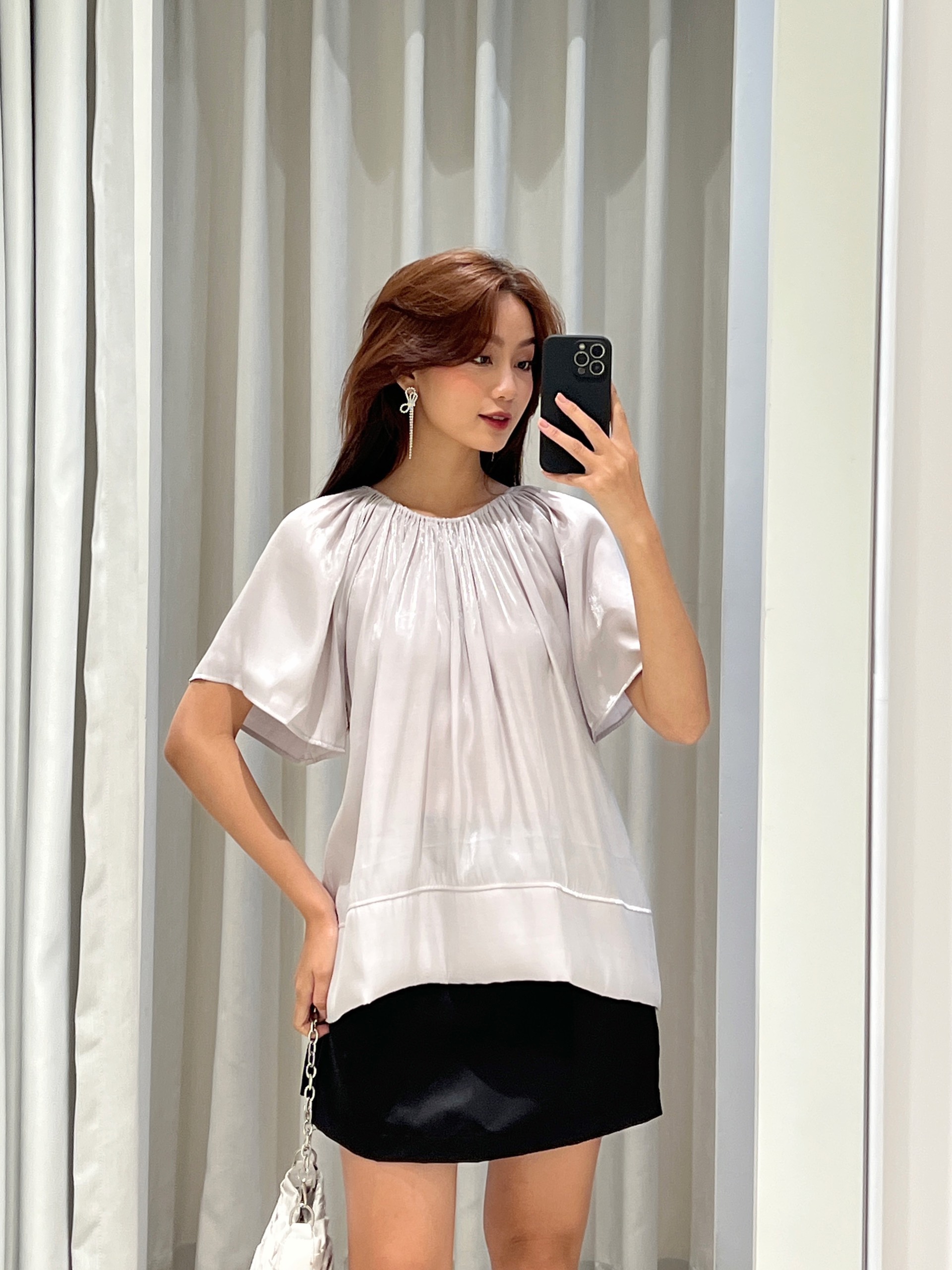 Nosbyn - Chân Váy Tafta Ngắn - N211-S001