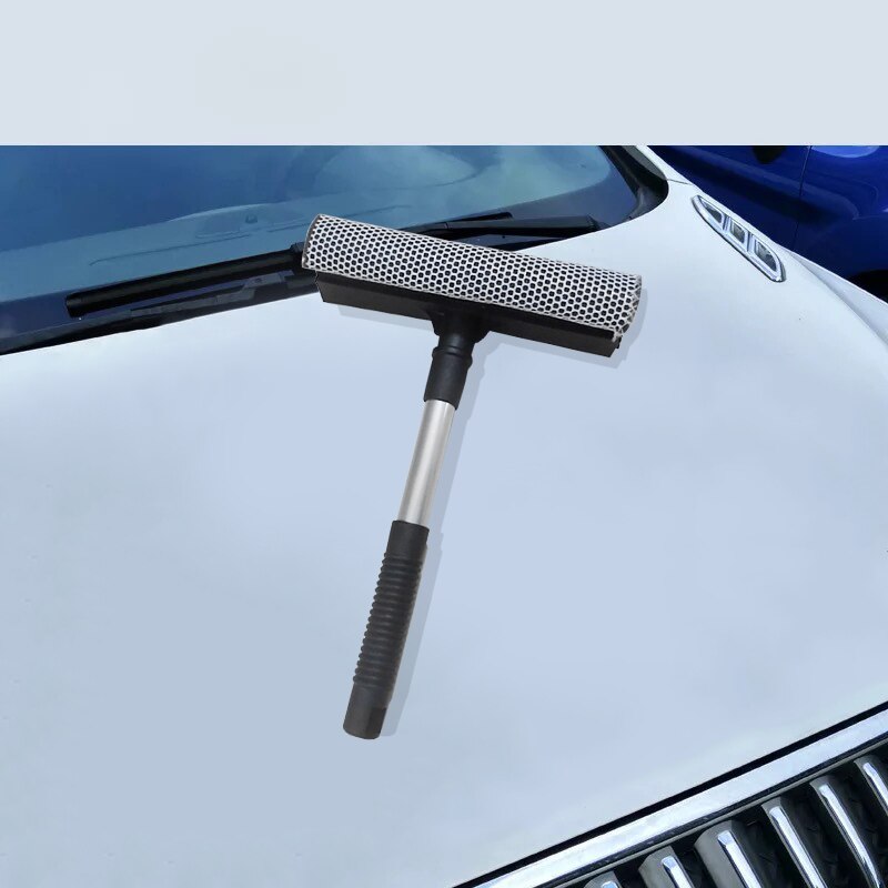 Cây lau cửa sổ cửa kính xe ô tô cán kéo dài 80cm