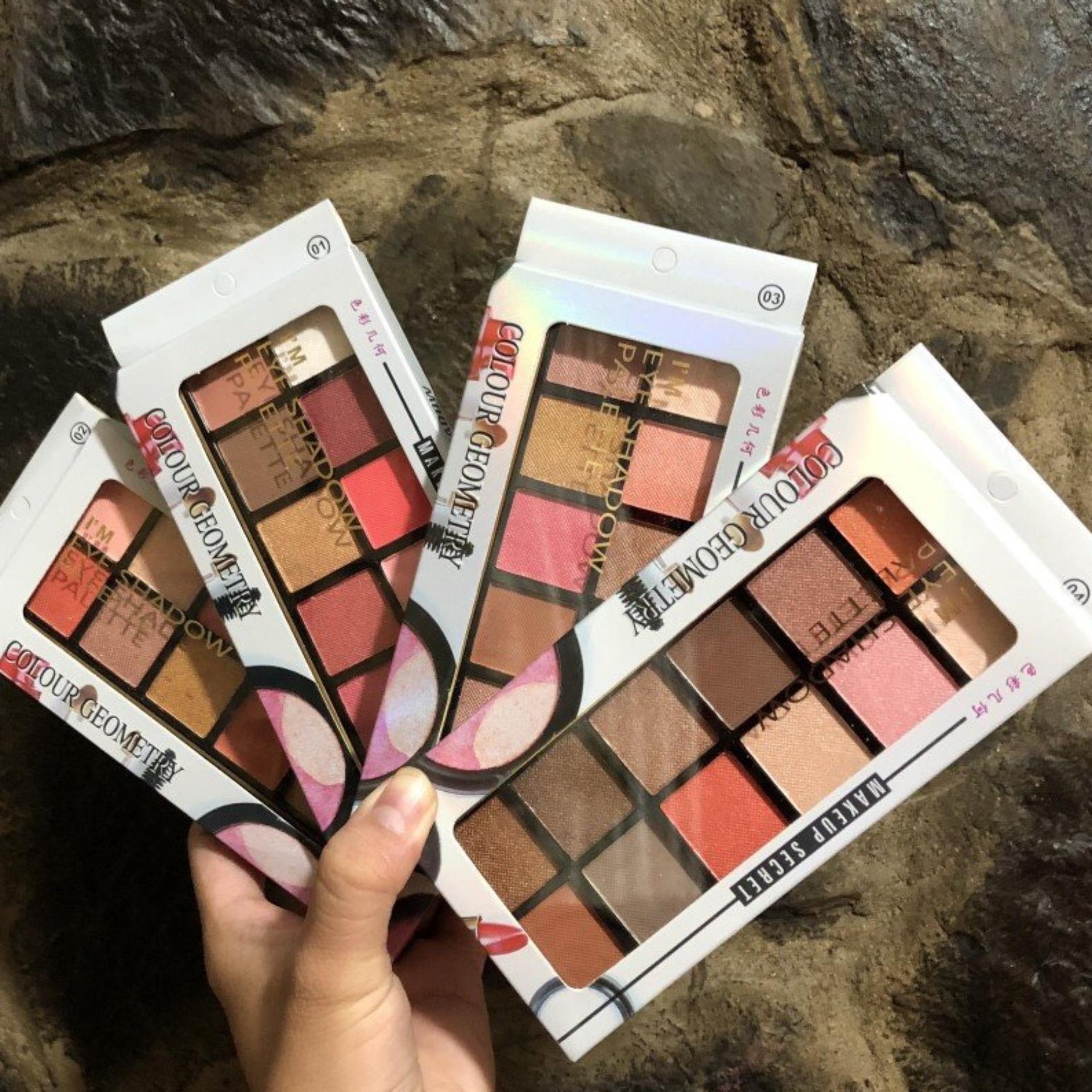 Set Phấn Mắt 12 Màu GEOMETRY Eye Shadow Palette (Hàng Nội Địa)