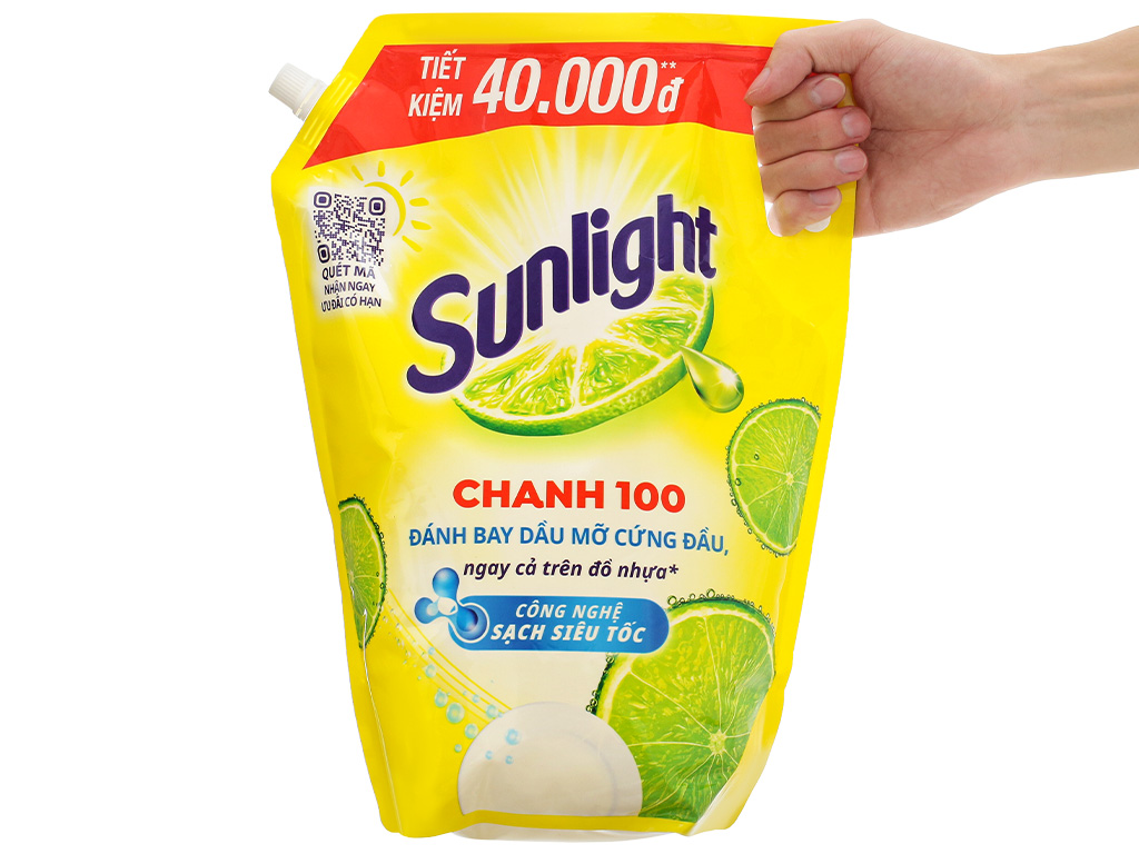 Nước rửa chén Sunlight túi 3.4kg - BAT MUOI